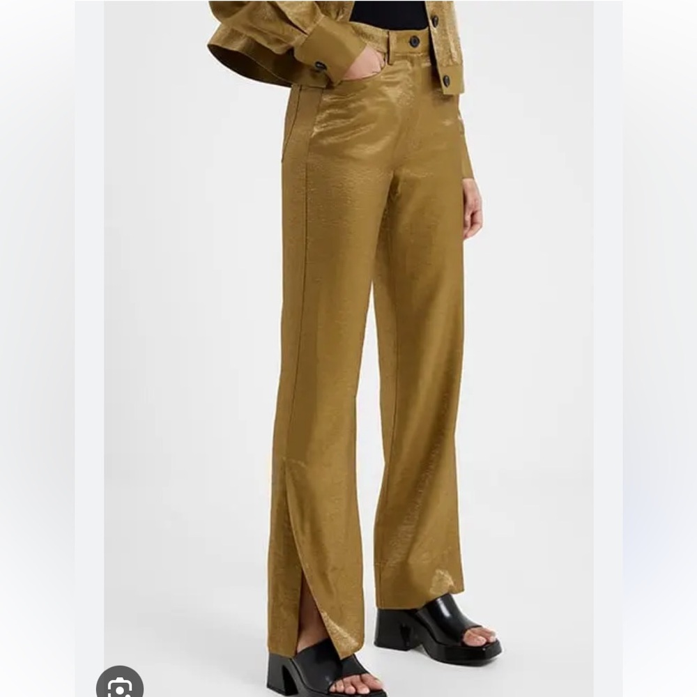 French Connection Cammie shimmer flare trouser size xs